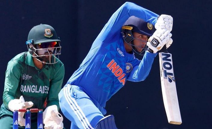 Abhishek Sharma in the semifinal against Bangladesh A in the ACC Emerging Asia Cup 2023 (Image Credits: Abhishek Sharma's Instagram)